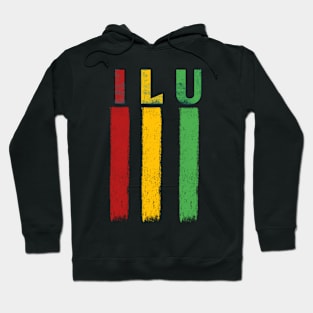 ILU Flag heart Hoodie